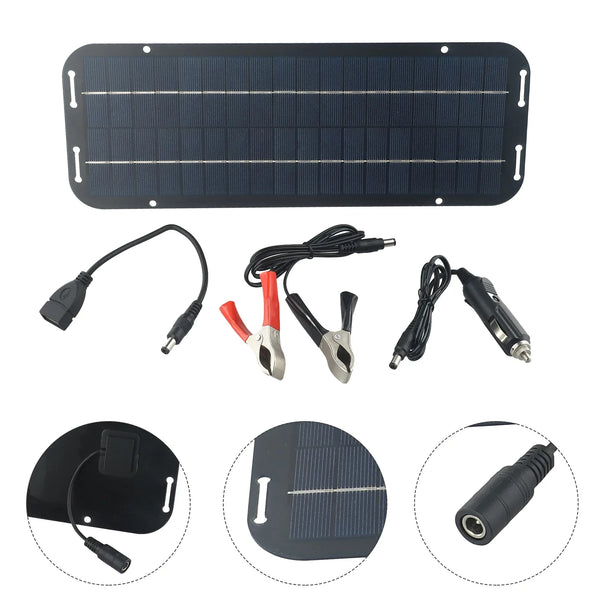 SonnTek ProCharge Solar-Batterieladegerät 60W | Für Auto, Boot & Wohnmobil | Wartungsfrei & Wetterfest | Schwarzes Solarpanel