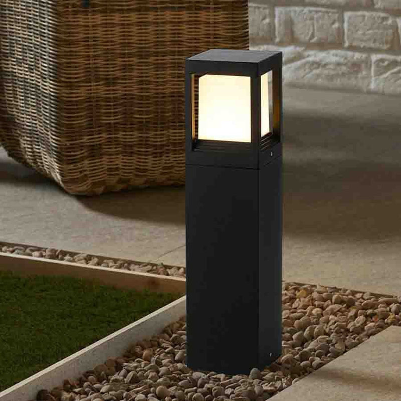 Solarleuchte LUXANO Cube | 60 cm Höhe | Warmweißes LED-Licht | IP54 Wetterfest | Nachhaltige Außenbeleuchtung