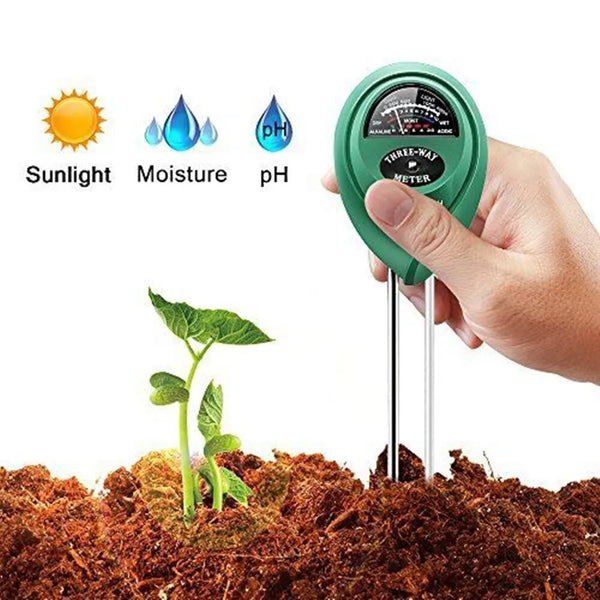 Bodenmessgerät PlantGuard 3-in-1 | Feuchtigkeit, pH-Wert & Licht | Für Garten & Zimmerpflanzen