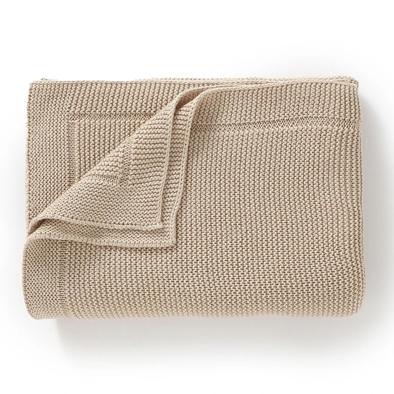 Nuvella Babydecke 100×80 cm | Weiche Baumwolldecke für Neugeborene | Atmungsaktive All-Season-Decke | Kinderwagen-, Krabbel- & Wickeldecke