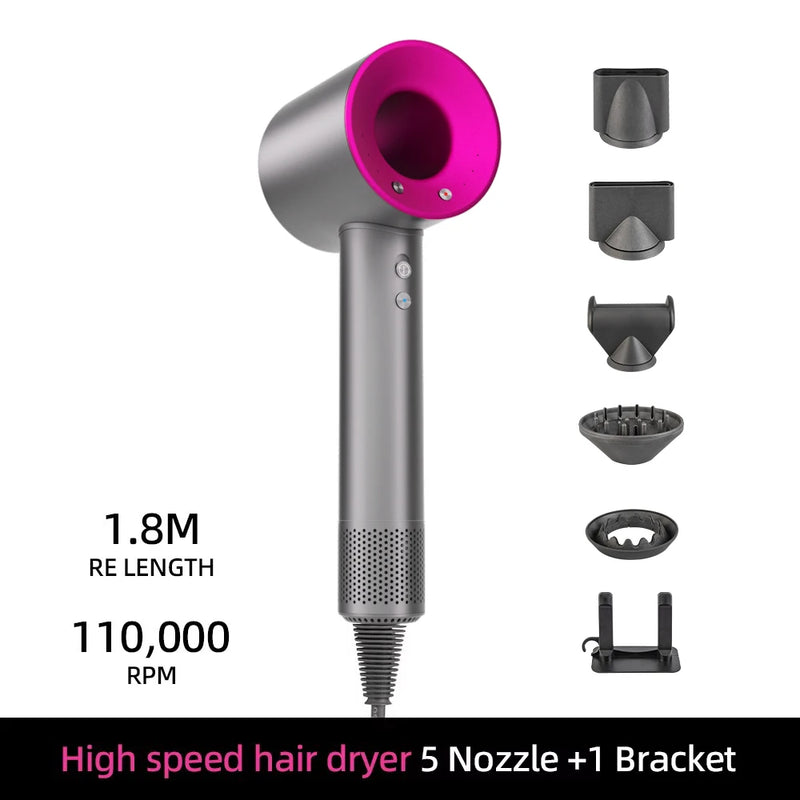 Ionen Haartrockner | 200 Mio. Negative Ionen | Intelligente Temperaturkontrolle | 110.000 U/min