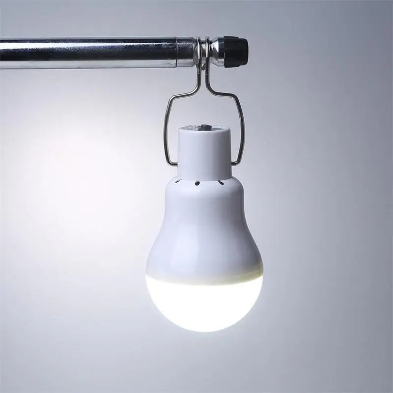 Solarlampe Heliora SolarBulb | Wiederaufladbar | Mit Solarpanel & USB | Tragbar & Autark | 130 Lumen