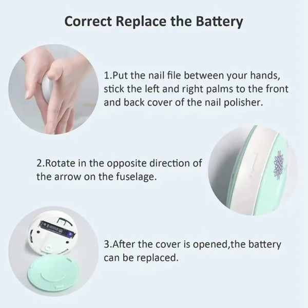 BabyNail Care | Elektrischer Babynageltrimmer | Sicher & Leise | Tragbar & Hygienisch