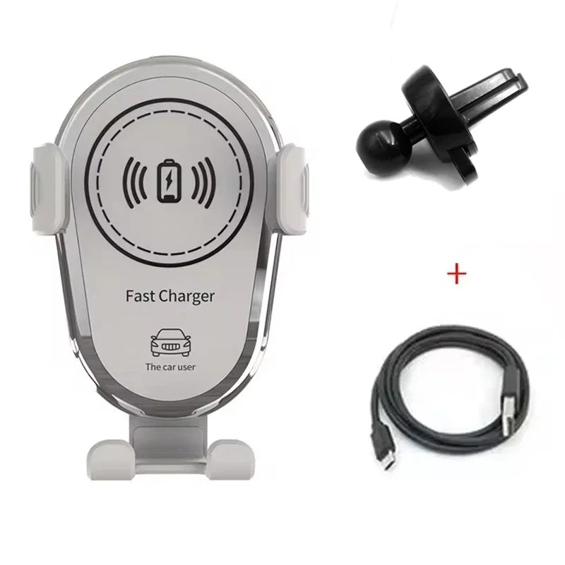 DRIVOLT Auto-Handyhalterung mit 30W Wireless Charger | Automatische Arretierung | Qi-Ladung & Sicherheitsfunktionen | Für Lüftungsschlitze
