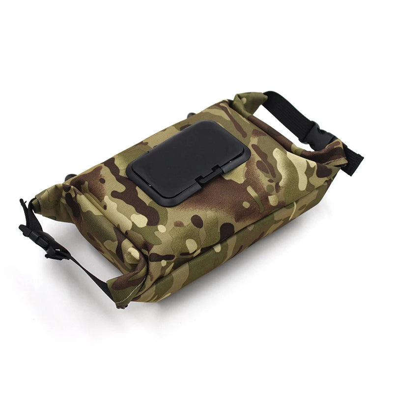 WipeGo Aufhängbare Feuchttücher-Tasche | Aus Oxford-Gewebe | Tragbarer Spender für Outdoor & Küche | 24 × 14 cm