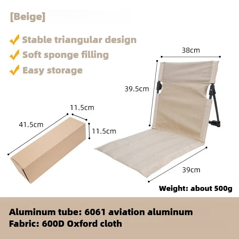 TREKASE Camping-Klappstuhl | Ultraleicht & wetterfest | Aluminiumrahmen | Gepolstert für extra Komfort | Schnell aufbaubar