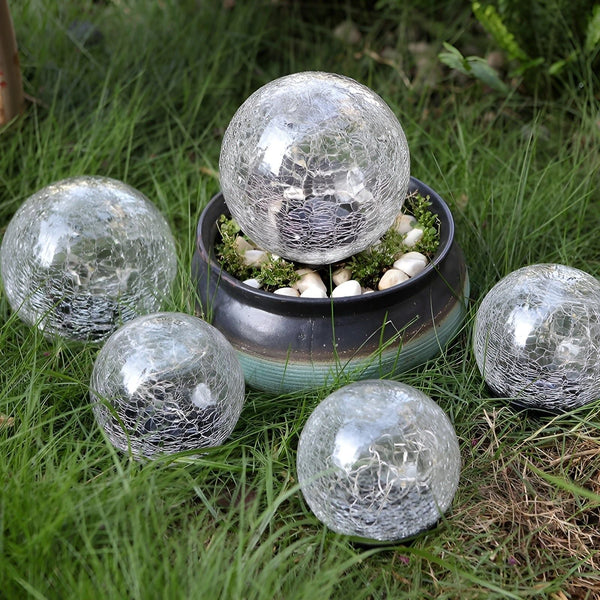 Lumora Solar Gartenleuchte | Warmweißes LED-Licht | Automatik & IP65 Wasserdicht | Bruchglas-Design