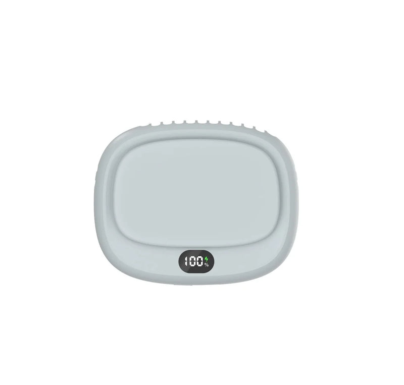 Brisano Halsventilator | Tragbar & Wiederaufladbar | 5 Geschwindigkeiten & LED-Anzeige | Leise Mini-Handventilator für Sommer & Reisen
