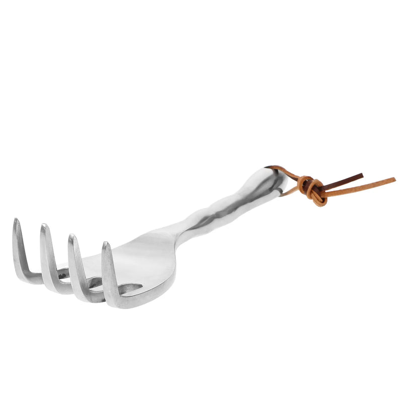 Floravix Mini Garten-Handrechen | Leicht & Robust | Für Jäten, Graben & Bodenauflockerung | 20,5 cm Länge