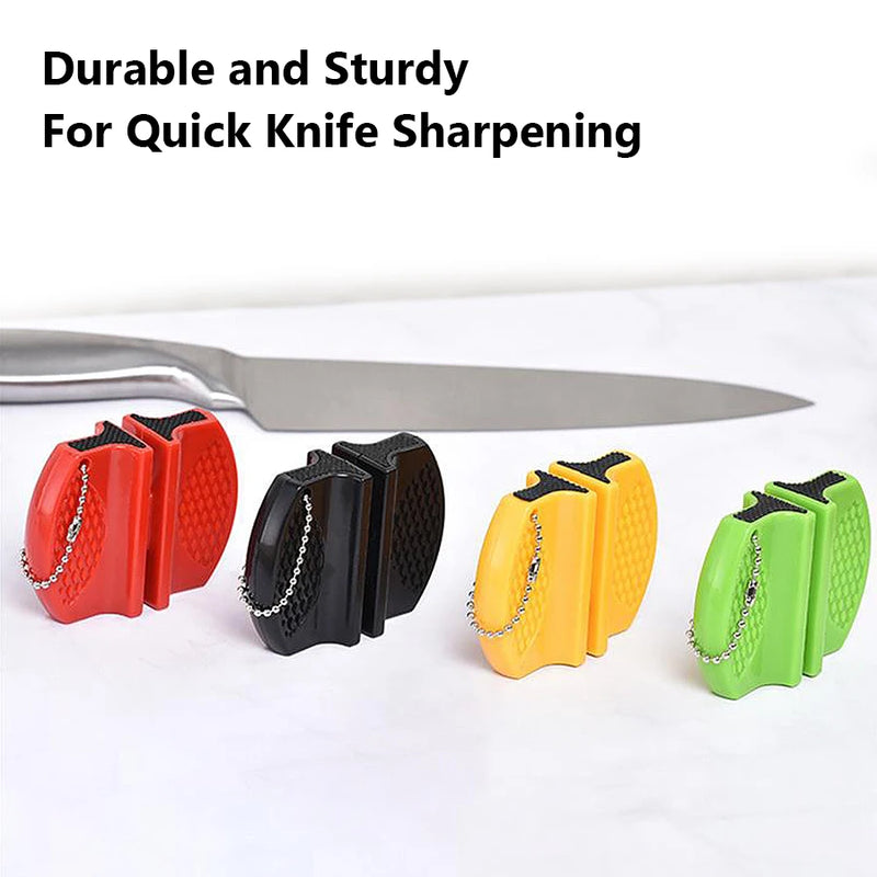 SharpMate Duo | Mini Messerschärfer | Beidseitig | Tragbar für Küche & Outdoor | Schnell & Präzise
