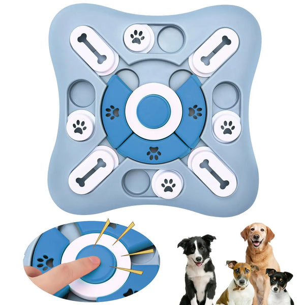Hundespielzeug BrainyPaw | Interaktives Intelligenzspiel & Futterpuzzle | Mit Quietsch-Sound | Lern- & Beschäftigungsspielzeug