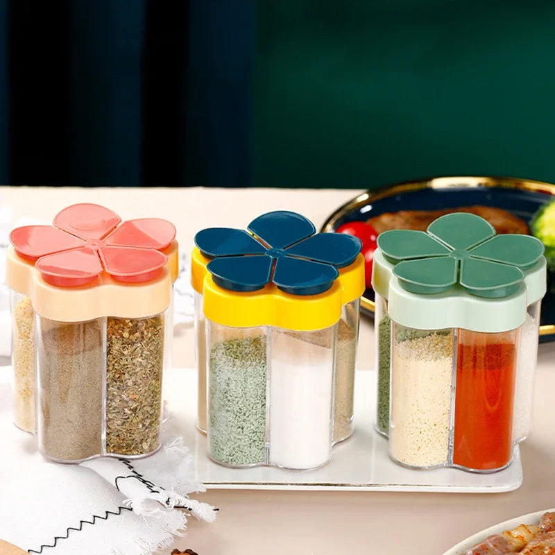 CampSpice ProBox Gewürzdose für Camping | Mit Deckel & separaten Fächern | Transparent & lebensmittelecht | Für Salz, Pfeffer & Grillgewürze
