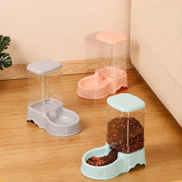Petuvo Automatischer Futter- & Wasserspender | Für Hunde & Katzen | Selbstnachfüllend