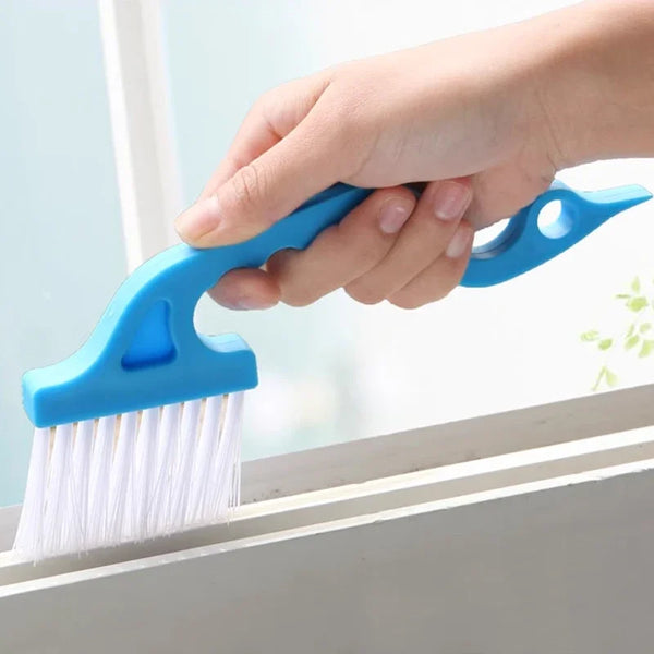CleanEdge | 2-in-1 Fugenbürste & Schaber | Für Küche, Bad & Fensterrahmen | Blau