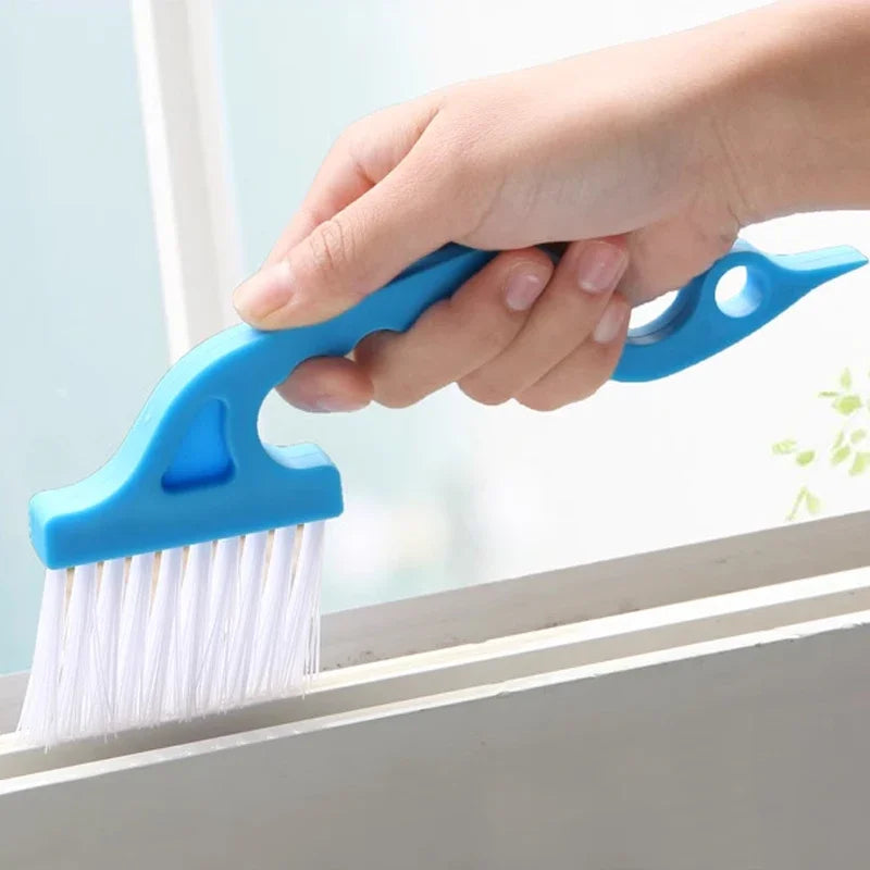 CleanEdge | 2-in-1 Fugenbürste & Schaber | Für Küche, Bad & Fensterrahmen | Blau