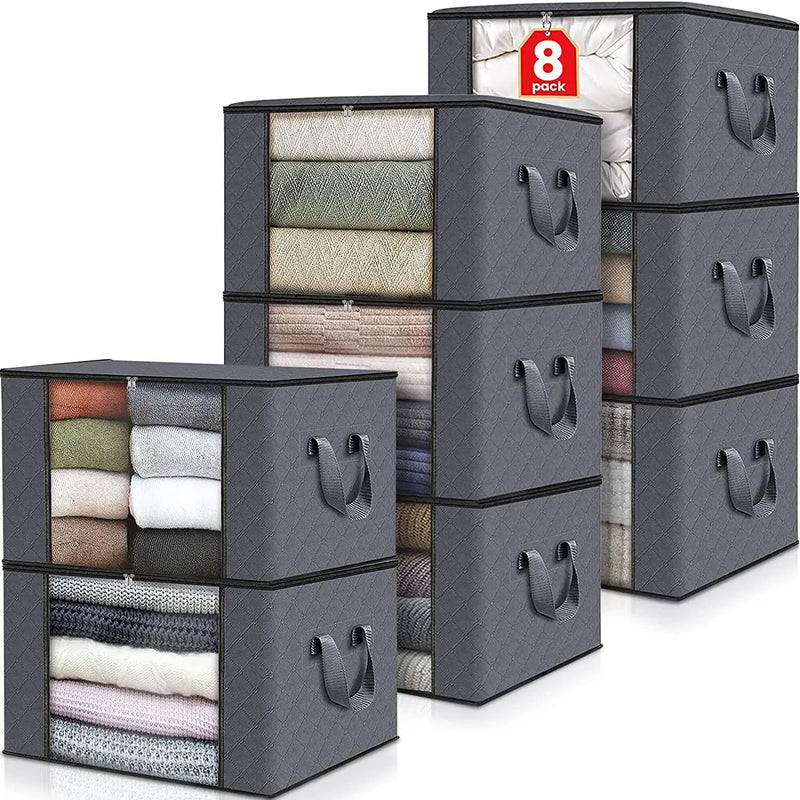 OrdiSpace Aufbewahrungstasche Kleidung | Faltbar & Großes Volumen | Ideal für Decken & Schrankorganisation