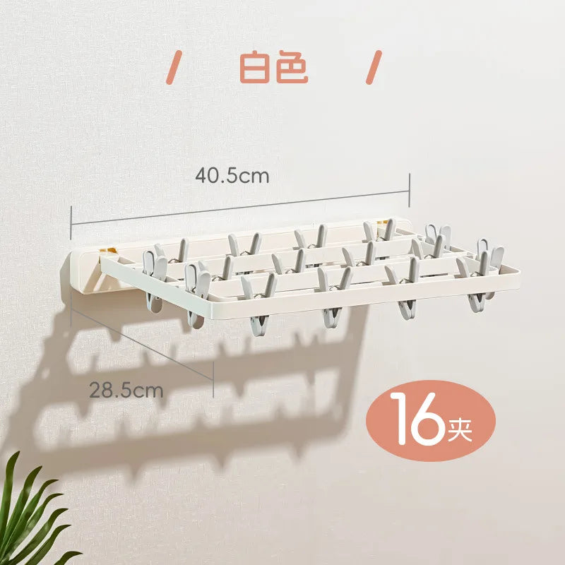 Wandklapp-Trockner AeroFold | Platzsparender Wäschetrockner & Handtuchhalter | Windfest & Belastbar | Faltbar