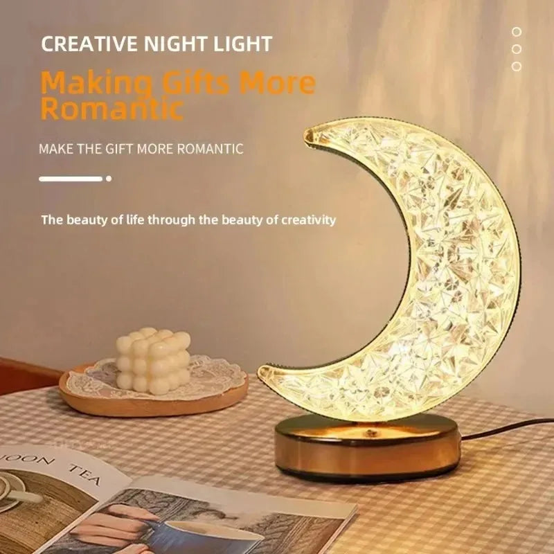 LED Nachtlicht Dimmbar | Touch Steuerung | 3 Lichtfarben | USB Wiederaufladbar
