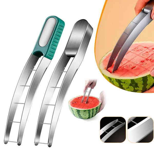 Wassermelonen-Schneider Melano CubeCutter | Edelstahl-Würfelschneider für Melone & Obst | Sicher, ergonomisch & schnell