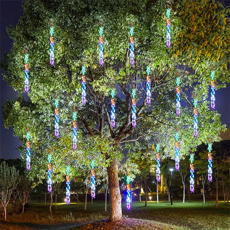 3-in-1 LED Weihnachtslichterkette | Meteorregen-Effekt & 360 LEDs | Wasserdicht & Outdoor-tauglich | Luminara