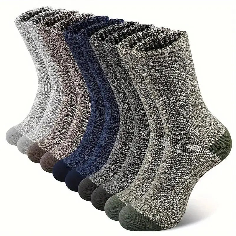 Merino-Wollsocken AlpTherm | 5 Paar | Extra Dick & Wärmend | Für Wandern & Winter | Unisex 38–46