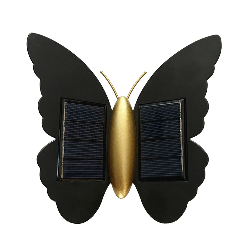 Lumora FlyGlow Solar Wandleuchte Schmetterling | Mit Bewegungsmelder & Auto On/Off | IP65 Wasserdicht | Für Garten & Eingang