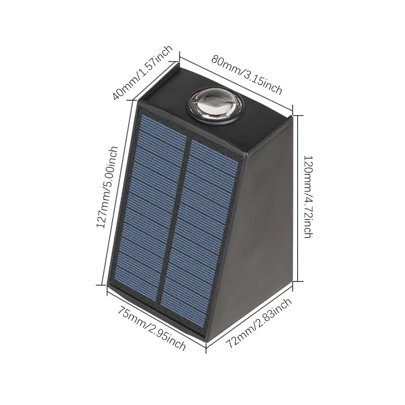 Solar Wandleuchte SolarBeam Duo | Up & Down Light | Intelligente Lichtsteuerung | Wetterfest
