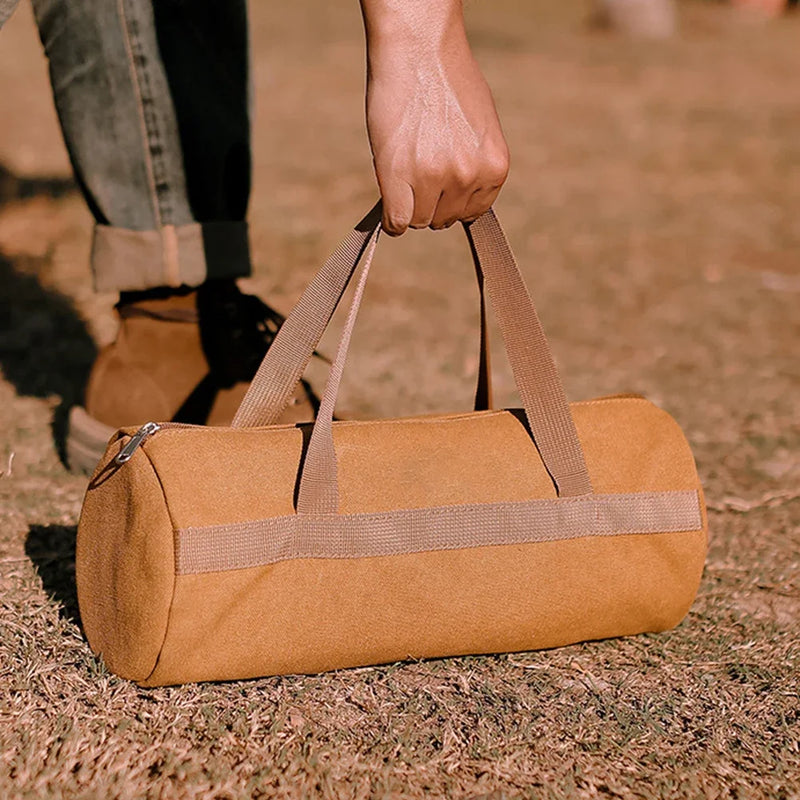 CampPack Pro | Große Kapazität | Robuste Zelthering-Tasche | Atmungsaktives Canvas