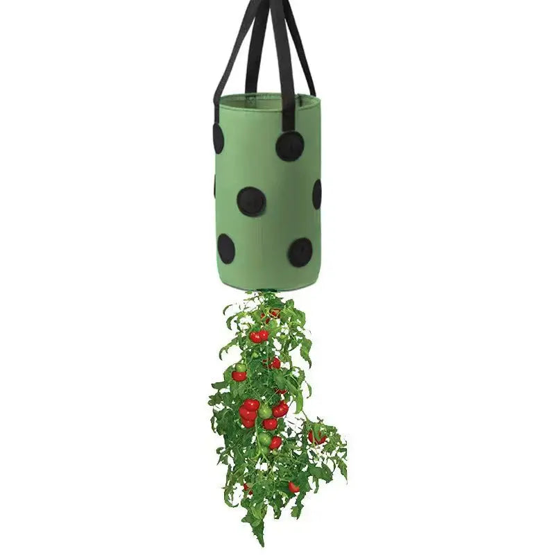 Vertiflor Hängender Pflanzsack mit 13 Taschen | Mehrzweck-Pflanztasche für Tomaten & Erdbeeren | Atmungsaktiv & Wiederverwendbar