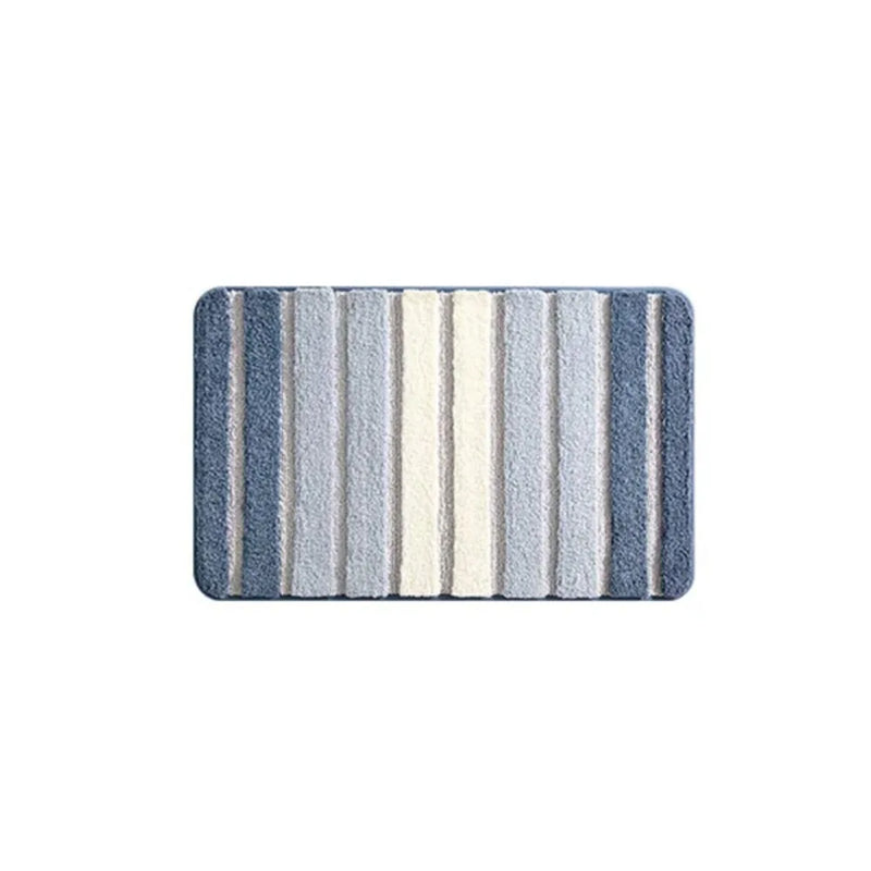 AquaLoom Badematte | Gestreift | Weich & Rutschfest | 40 x 60 cm | Mehrere Farben