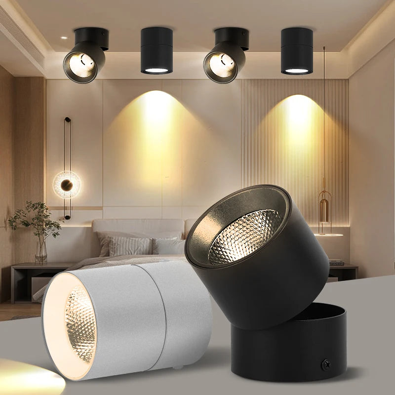 Lumiaro LED Deckenspot | 3 Lichtfarben 3000K–6500K | 7W/10W/15W | Aluminium & Kunststoff | Modernes Downlight