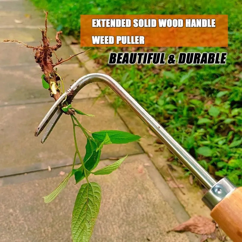Unkrautstecher TerraGrip Pro | Ergonomisches Gartenwerkzeug | Für Fugen, Beete & lockeren Boden | Handjätewerkzeug aus Carbonstahl