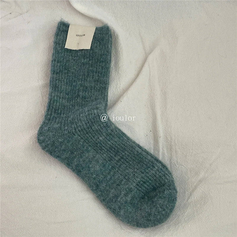 KuschelWärme | Damen Thermosocken | 9 % Wolle & Kaschmir | Extra Dick & Weich | Japanischer Strickstil