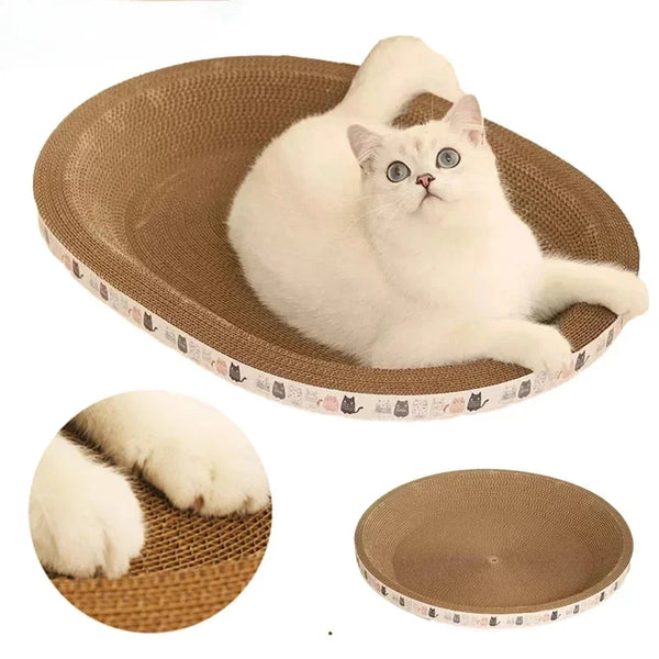 ScratchPal Wellen-Kratzbrett mit Katzenminze – Sofa- & Möbel-Schutz, langlebiger Kratzplatz für Katzen
