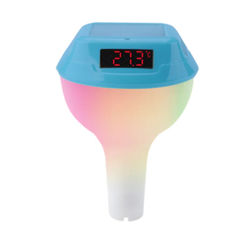 AquaSense SolarTemp Intelligentes Solar-Poolthermometer mit LED-Anzeige & 100 m Funk