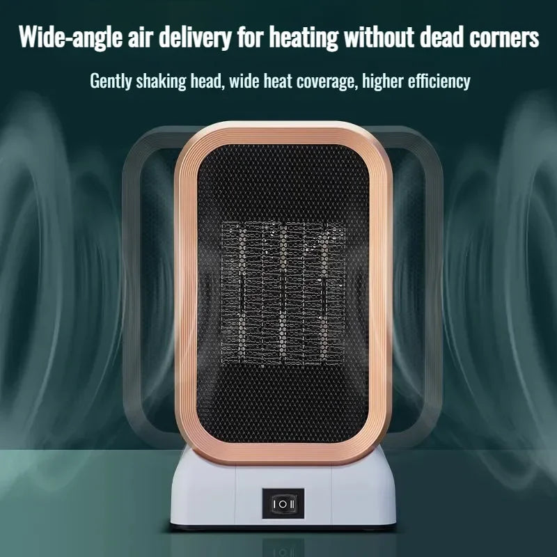 Heativa Compact Heater | Elektrischer Mini-Heizlüfter | 2 Heizstufen & Kippschutz | Leise & Sicher für Zuhause und Büro