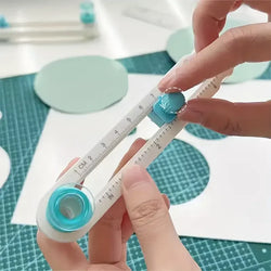 CutCirco Kreis-Schneider | 2–20 cm Ø | Präzises Bastelwerkzeug für Papier, Fotos & Karton | 360° drehbar