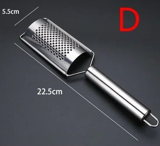 Gratello MultiGrate Classic Handreibe aus Edelstahl | Vielseitig für Käse, Gemüse & Obst | Ergonomisch & spülmaschinenfest