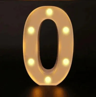 LED Buchstaben Lampe | Luminous Alphabet Light | Warmweiß & Batteriebetrieben | Hochzeit, Geburtstag & Partydeko