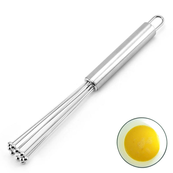 WHISPRO Edelstahl-Schneebesen | Stabil & Effizient | Zwei Größen | Für Backen & Kochen
