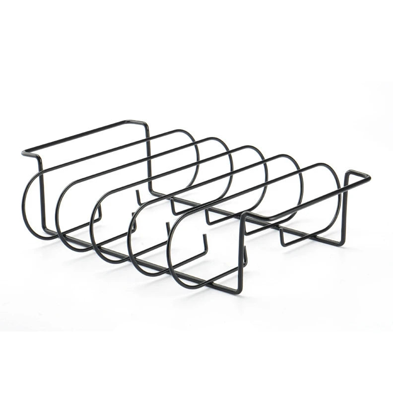 Grillaro RibFrame Grill-Rippchenhalter aus Stahl | Antihaftbeschichtet & Platzsparend | Für 4 Rippchenstücke