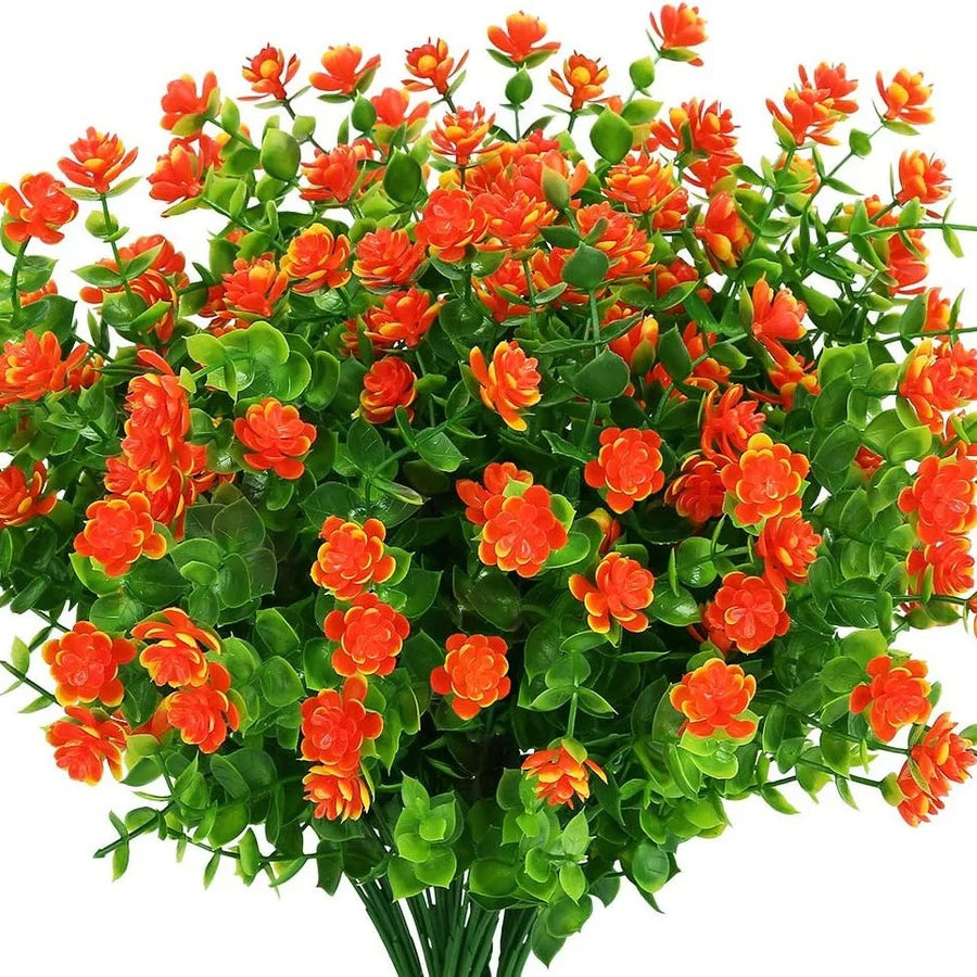Waipfaru Künstliche Herbstblumen – 12 Bündel UV-beständige Petunien Für Außendekoration, Terrasse & Balkon