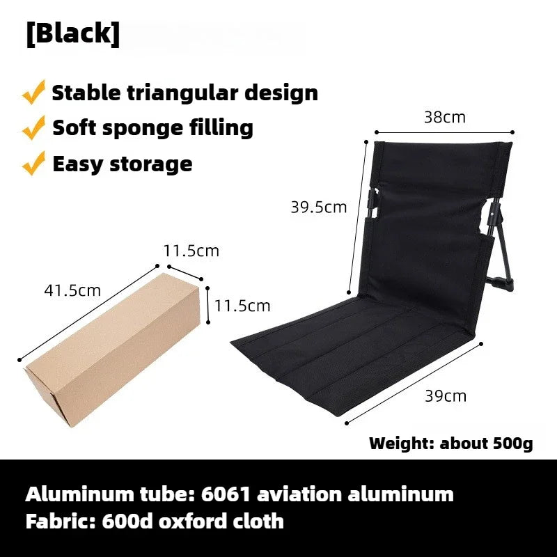 TREKASE Camping-Klappstuhl | Ultraleicht & wetterfest | Aluminiumrahmen | Gepolstert für extra Komfort | Schnell aufbaubar