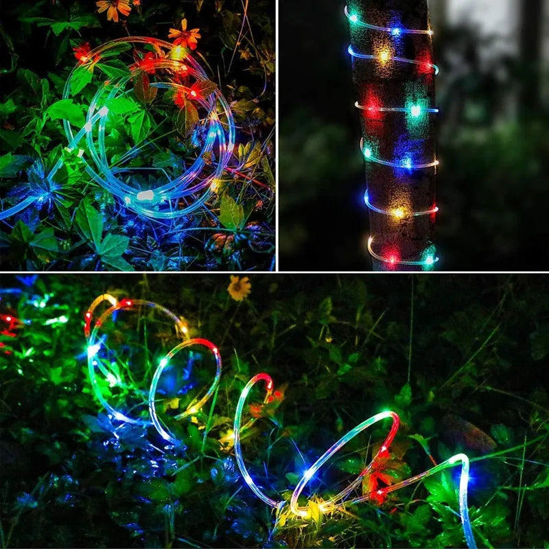 LumiSolar Lichterkette Außen | 7–32 m | Solarbetrieben & Wasserdicht | 8 Leuchtmodi | Weihnachts-, Garten- & Partybeleuchtung