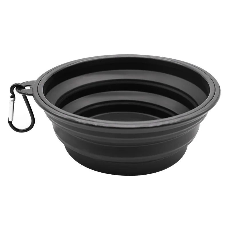 ReiseNapf FlexiBowl | 2-in-1 Faltbarer Hundenapf & Spender | Silikon | Für Unterwegs & Outdoor