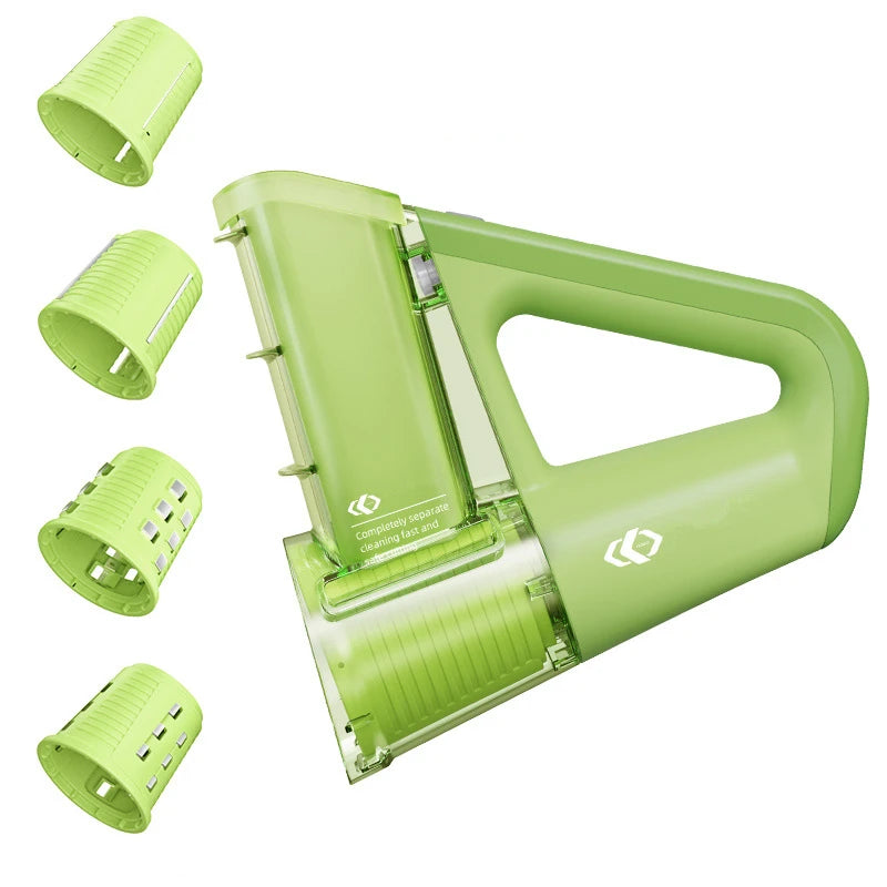 Küvolta SlicePro 40W Elektrische Käsereibe & Gemüseschneider | 4 Schneideeinsätze | Kompakt & kraftvoll