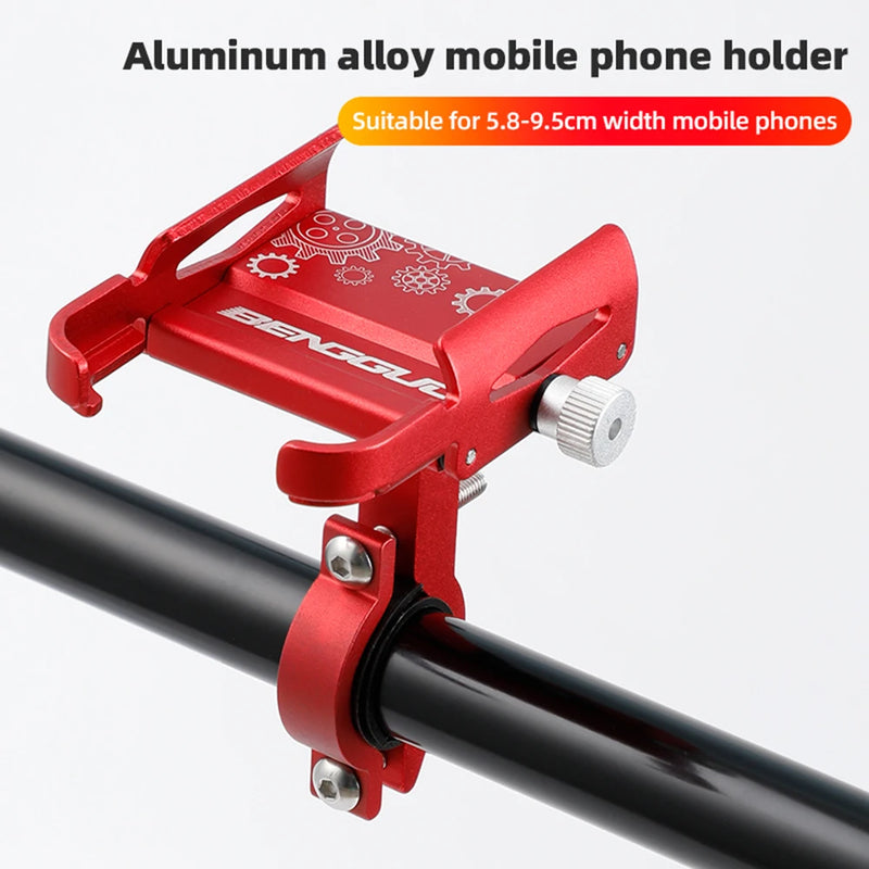 Fahrrad Handyhalterung RideGrip 360 Pro | 360° Drehbar | Aluminiumlegierung | Stoßfest & Sicher | Für Fahrrad, Motorrad & E-Scooter