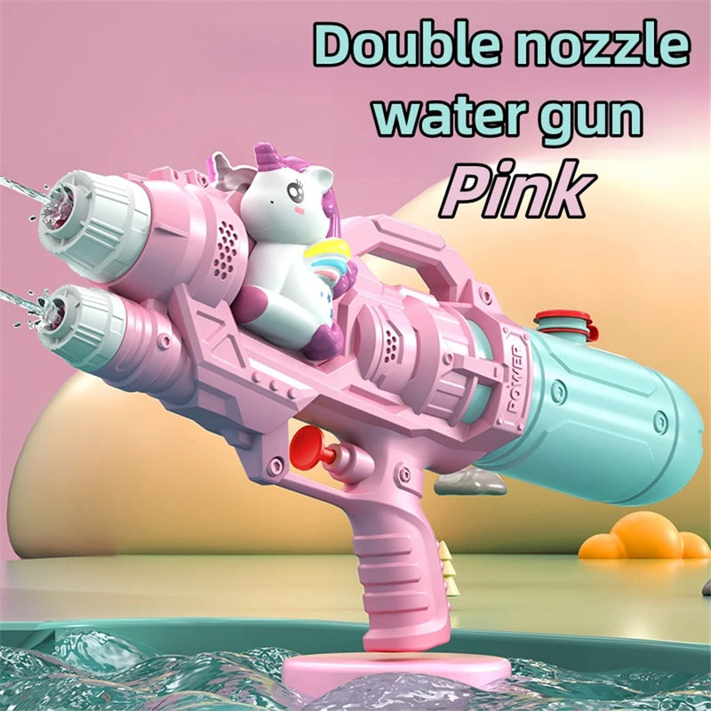 AquaKraxx Wasserspritzspielzeug für Kinder | Dinosaurier, Enten & Haie | Doppel-Sprinkler & Wasserpistolen | Perfekt für Garten, Strand & Pool