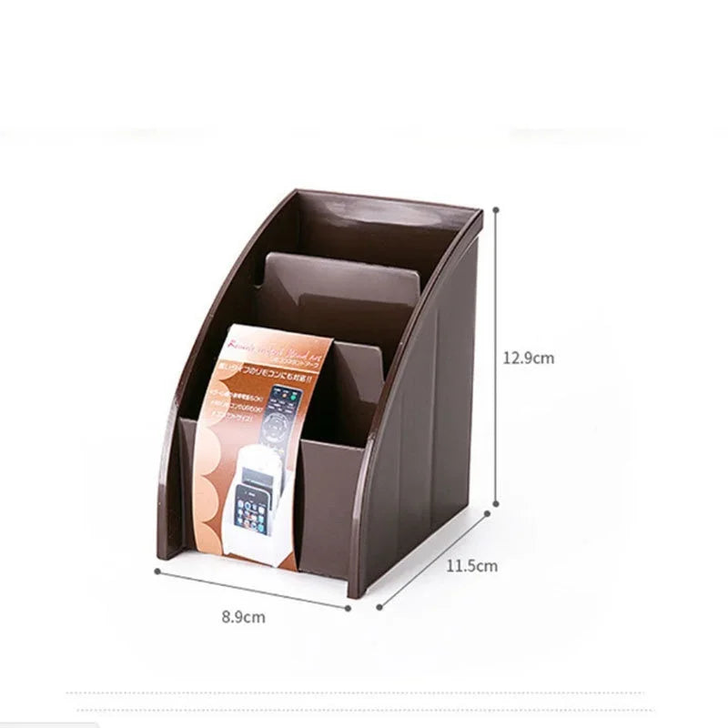OrdinoBox | Fernbedienungs-Organizer & Handyhalter | Multifunktionale Aufbewahrungsbox für Schreibtisch & Wohnzimmer | 11,5 × 8,9 × 12,9 cm