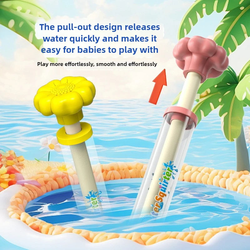AquaZooka Feuerwerk Wasser-Spritzspielzeug | Rückzieh-Wasserpistole mit Fontäneneffekt | Für Garten, Pool & Sommeraktivitäten